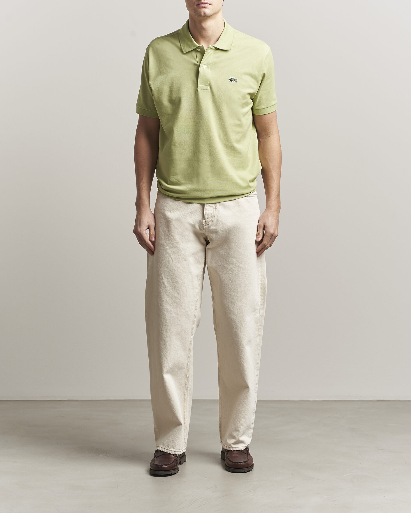 Uomini | Polo | Lacoste | Original Polo Piké Birch Green