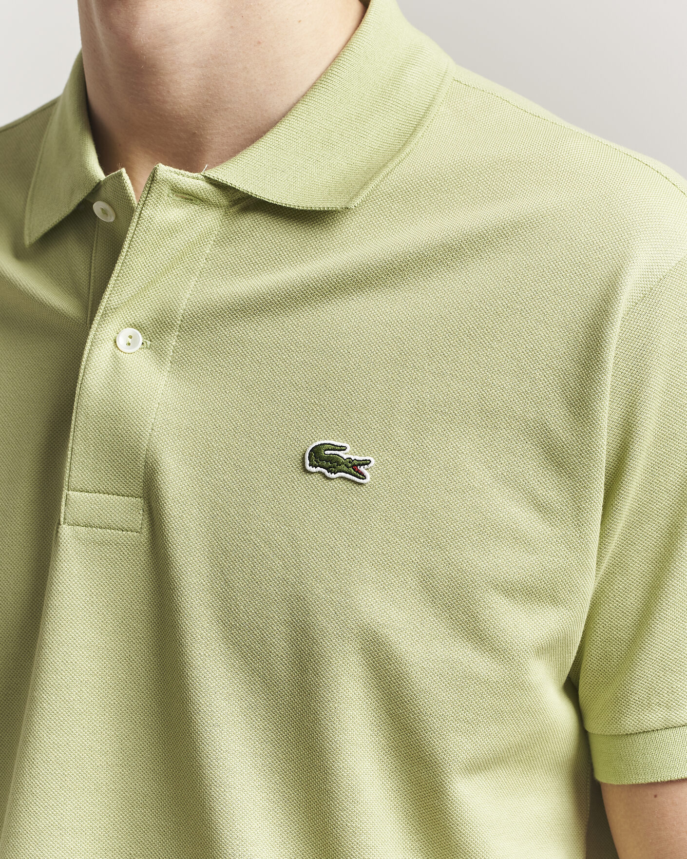 Uomini | Polo | Lacoste | Original Polo Piké Birch Green