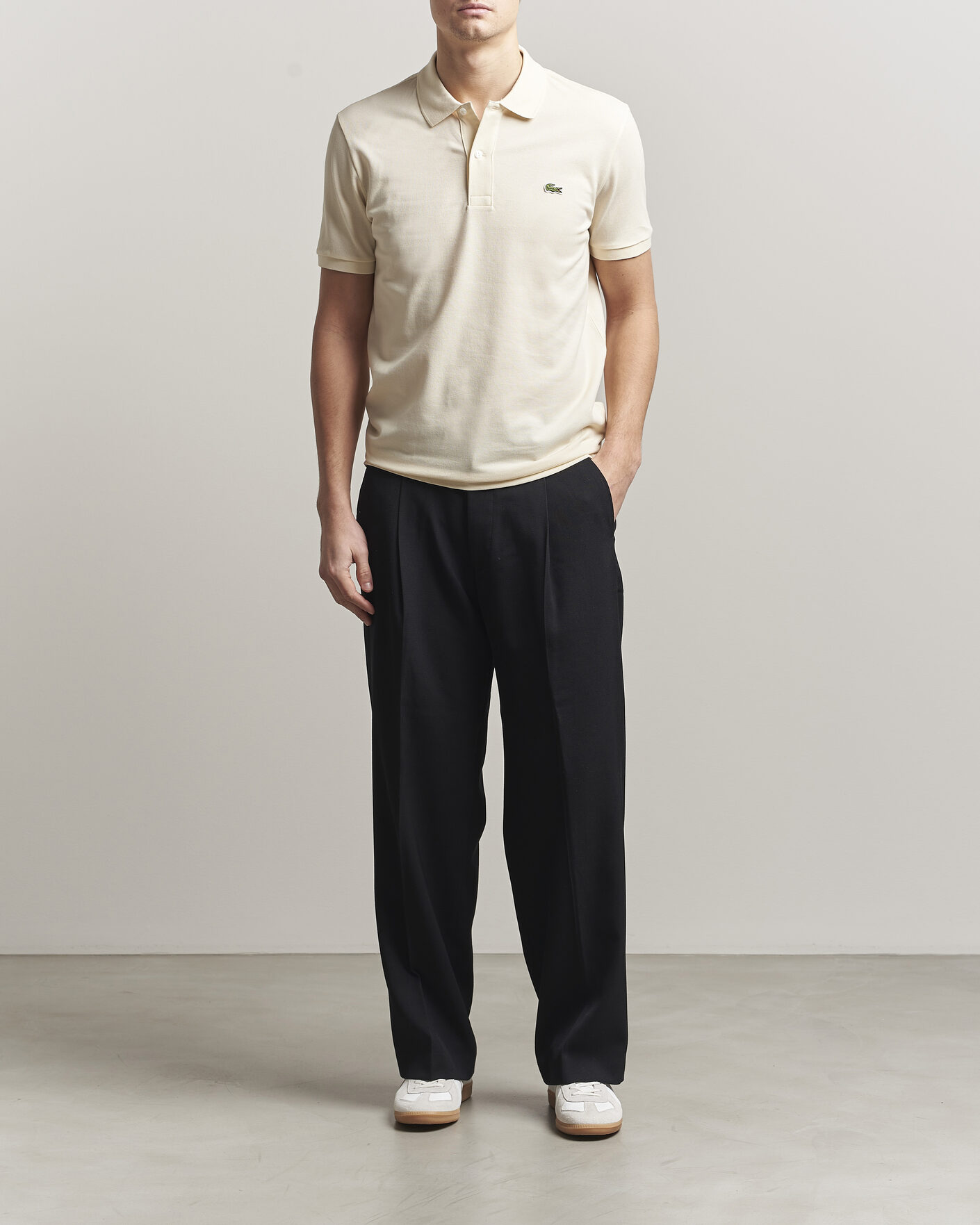 Uomini | Polo | Lacoste | Slim Fit Polo Piké Naturel Clair