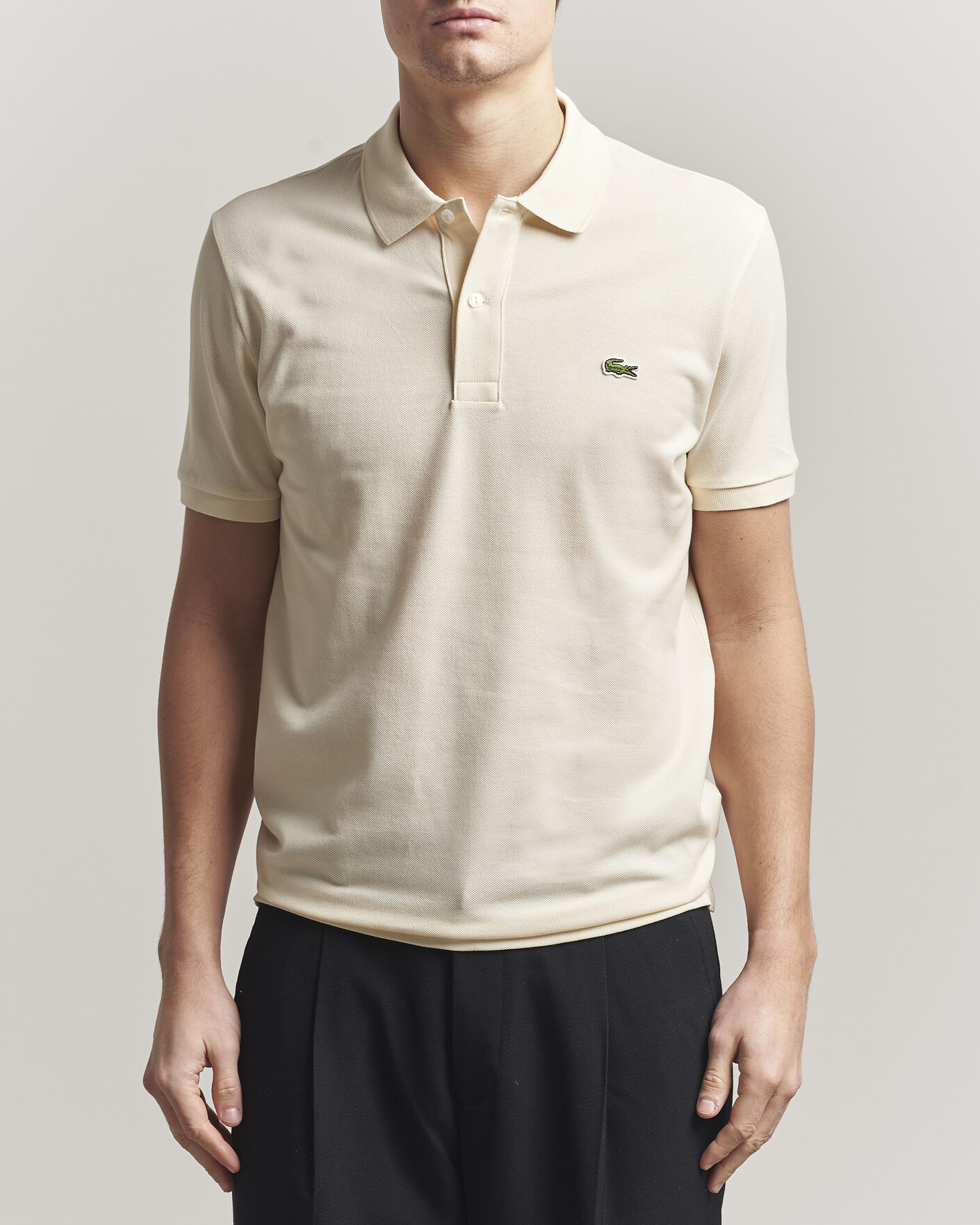 Uomini | Polo | Lacoste | Slim Fit Polo Piké Naturel Clair