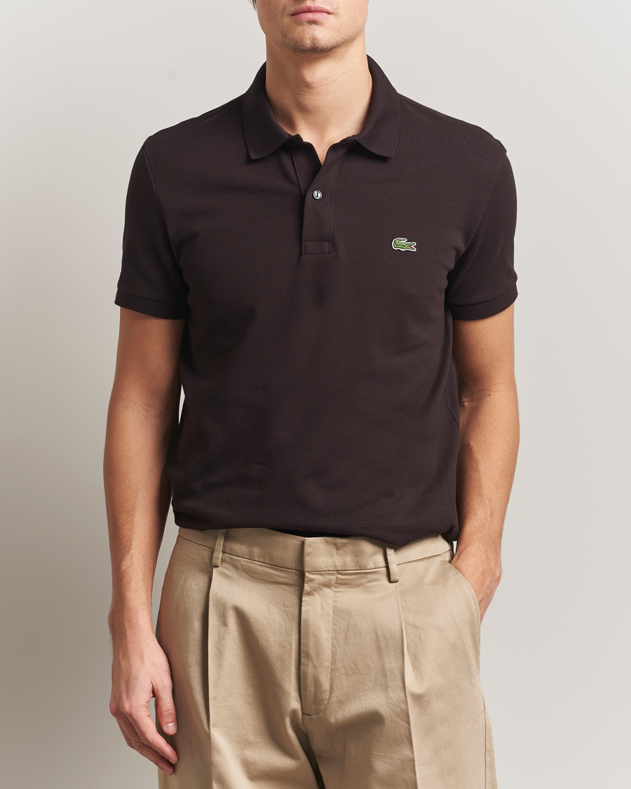 Uomini | Polo | Lacoste | Slim Fit Polo Piké Buffle Brown