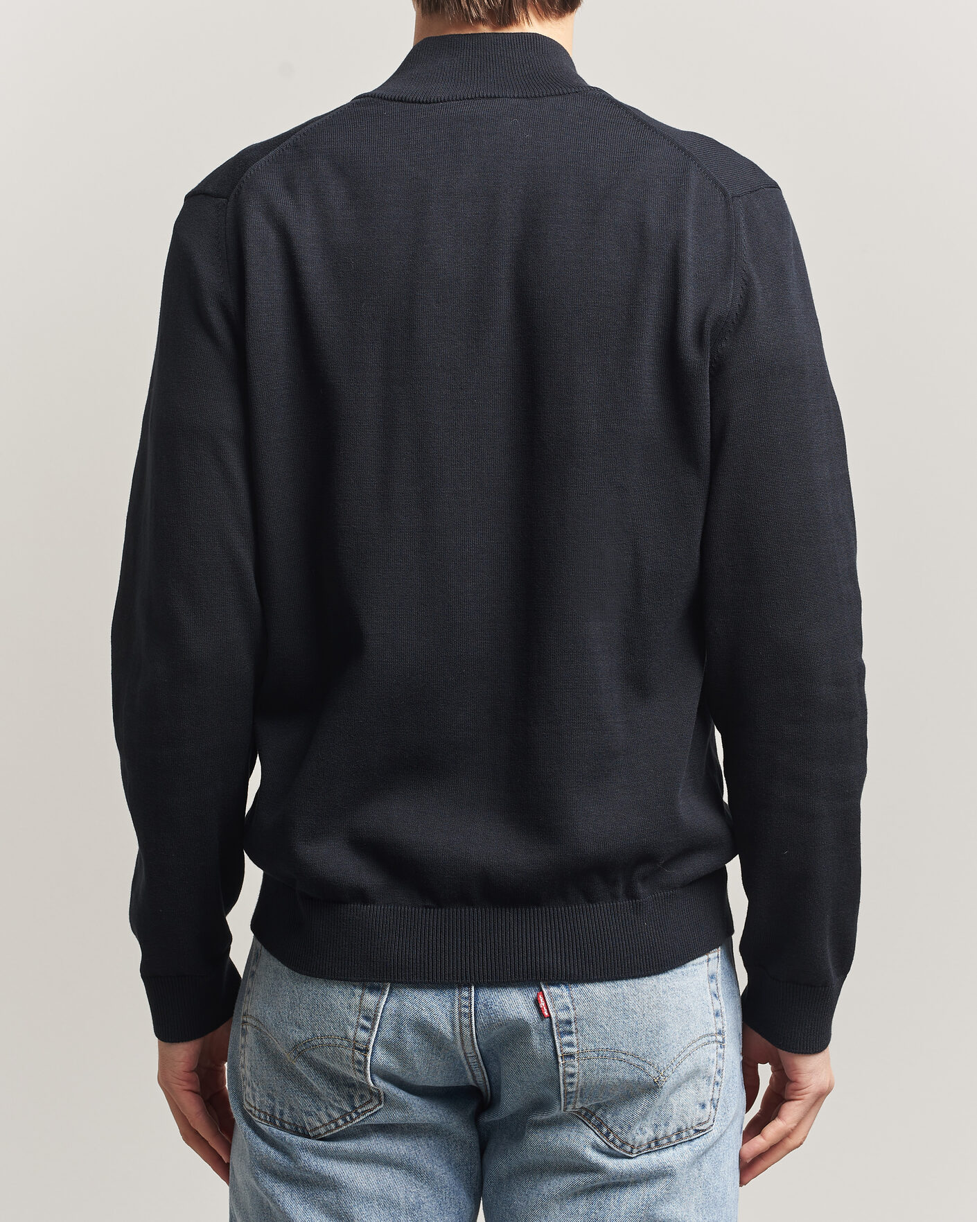 Uomini | Maglieria | Lacoste | Cotton Knitted Full Zip Black