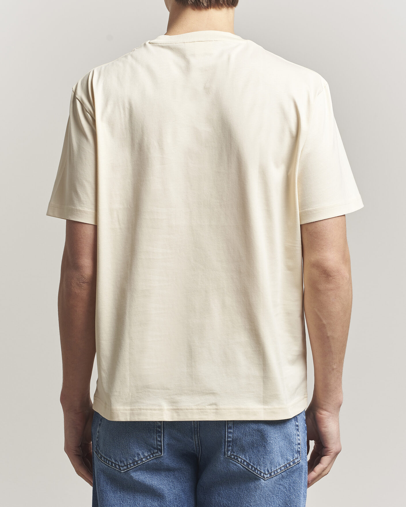 Uomini | T-shirt | Lacoste | Crew Neck T-Shirt Naturel Clair