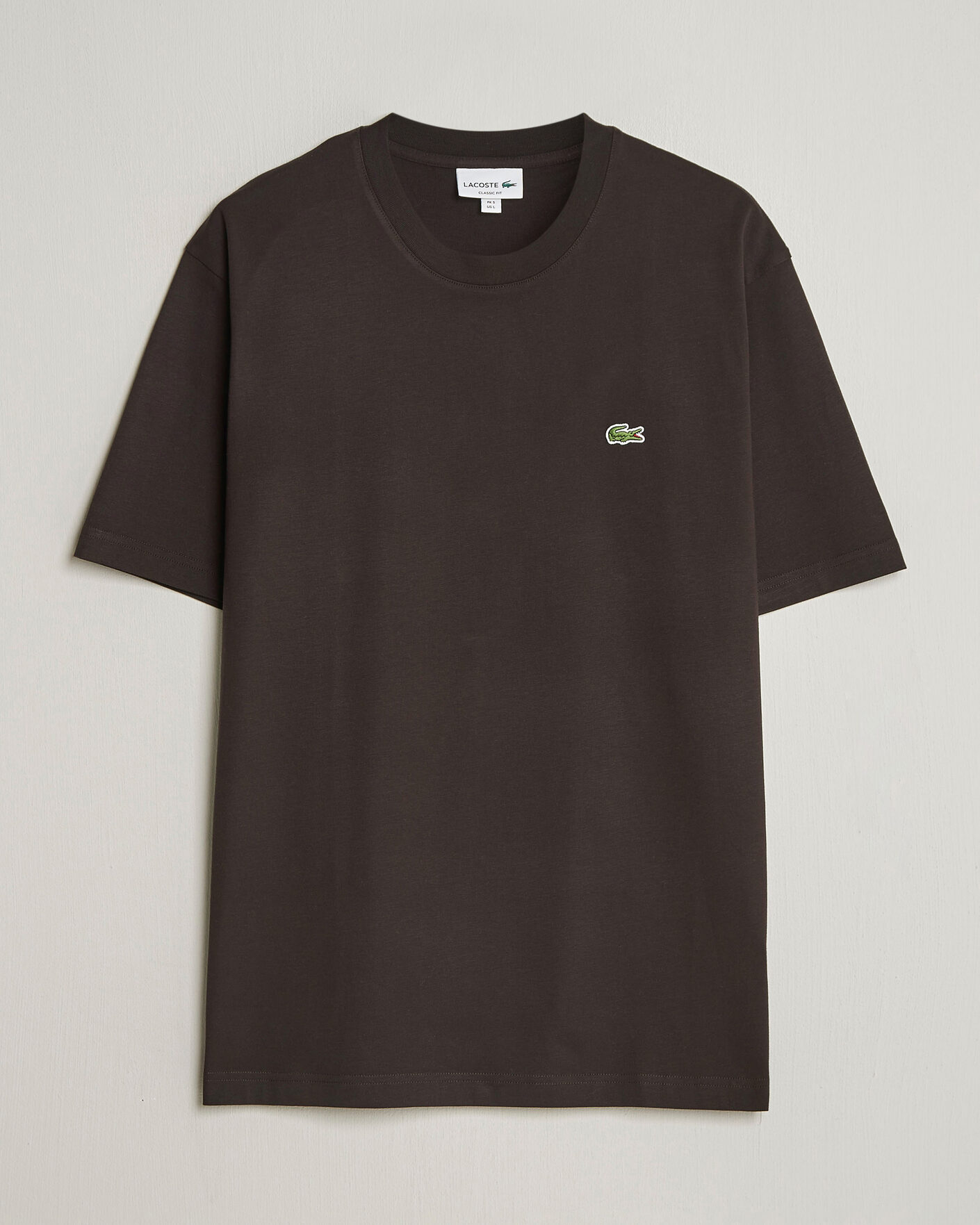 Uomini | T-shirt | Lacoste | Crew Neck T-Shirt Buffle Brown