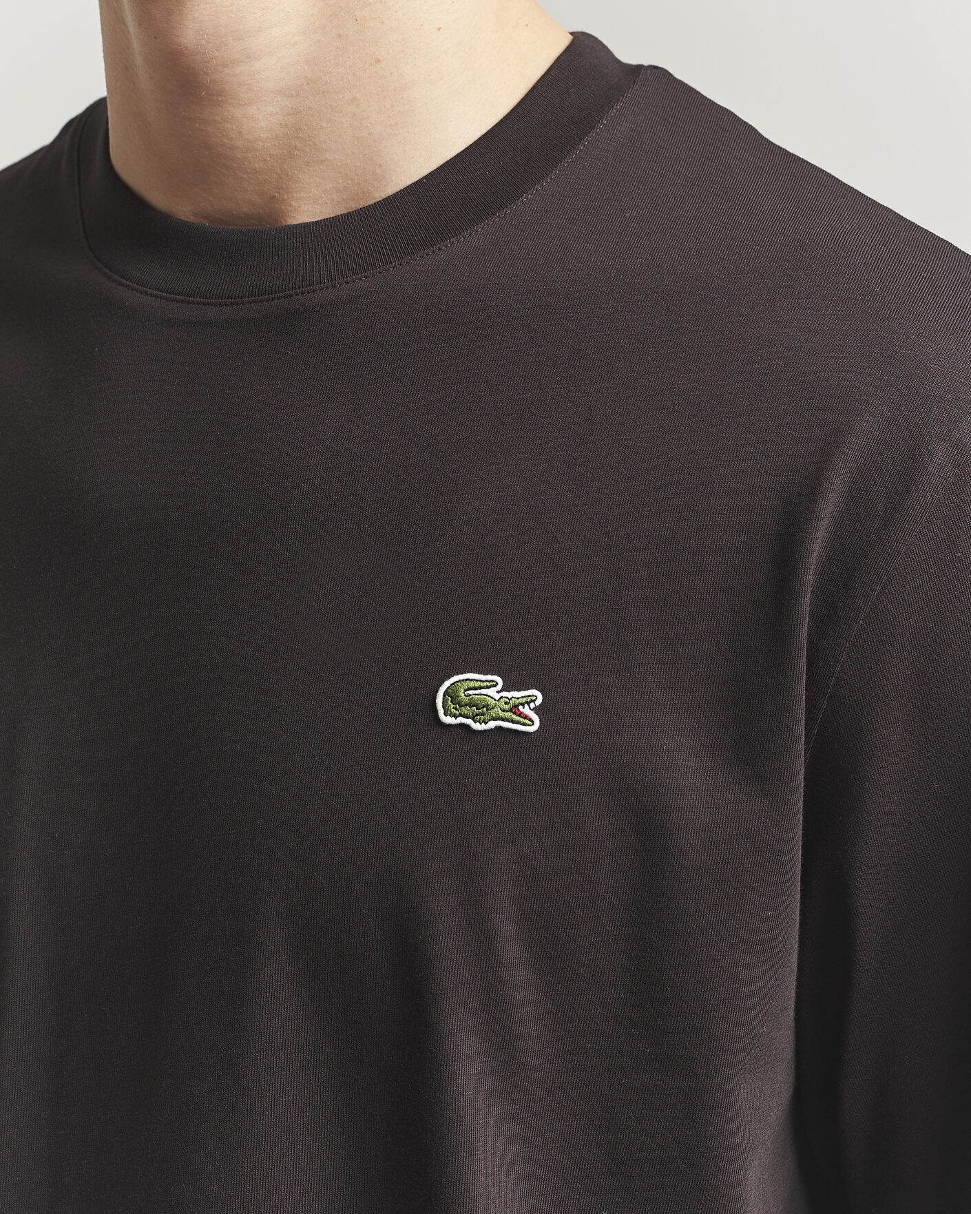 Uomini | T-shirt | Lacoste | Crew Neck T-Shirt Buffle Brown