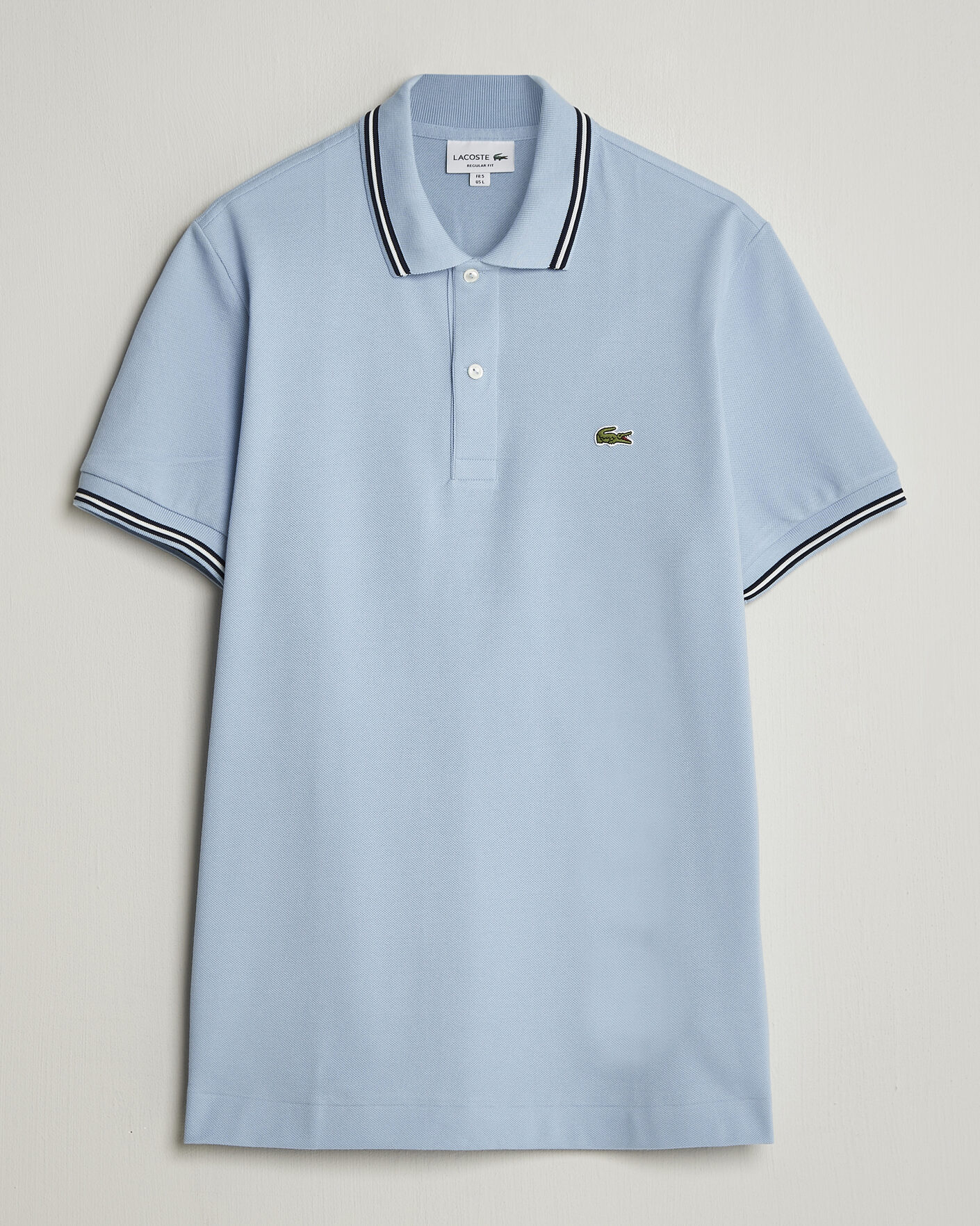 Uomini | Polo | Lacoste | Original Tipped Polo Piké Chambray