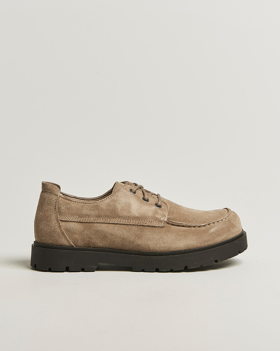 Uomini | Scarpe Oxford | BIRKENSTOCK | Highwood Moc Lace Gray Taupe Suede