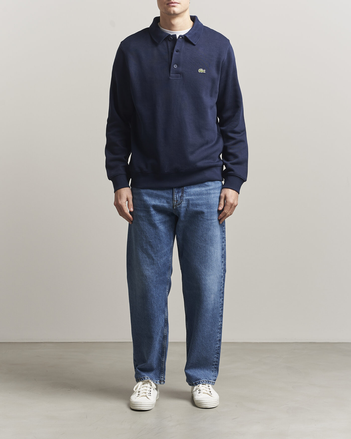 Uomini | Maglieria | Lacoste | Polo Sweater Navy Blue