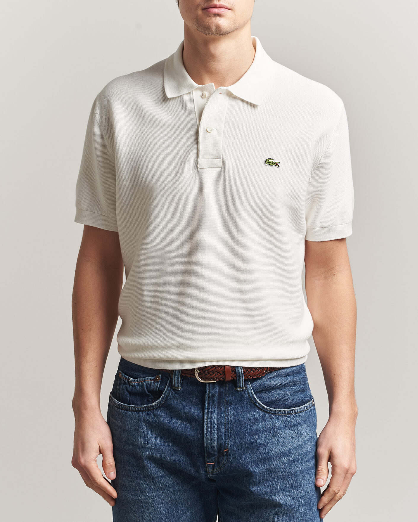 Uomini | Polo | Lacoste | Cotton Knitted Polo Flour