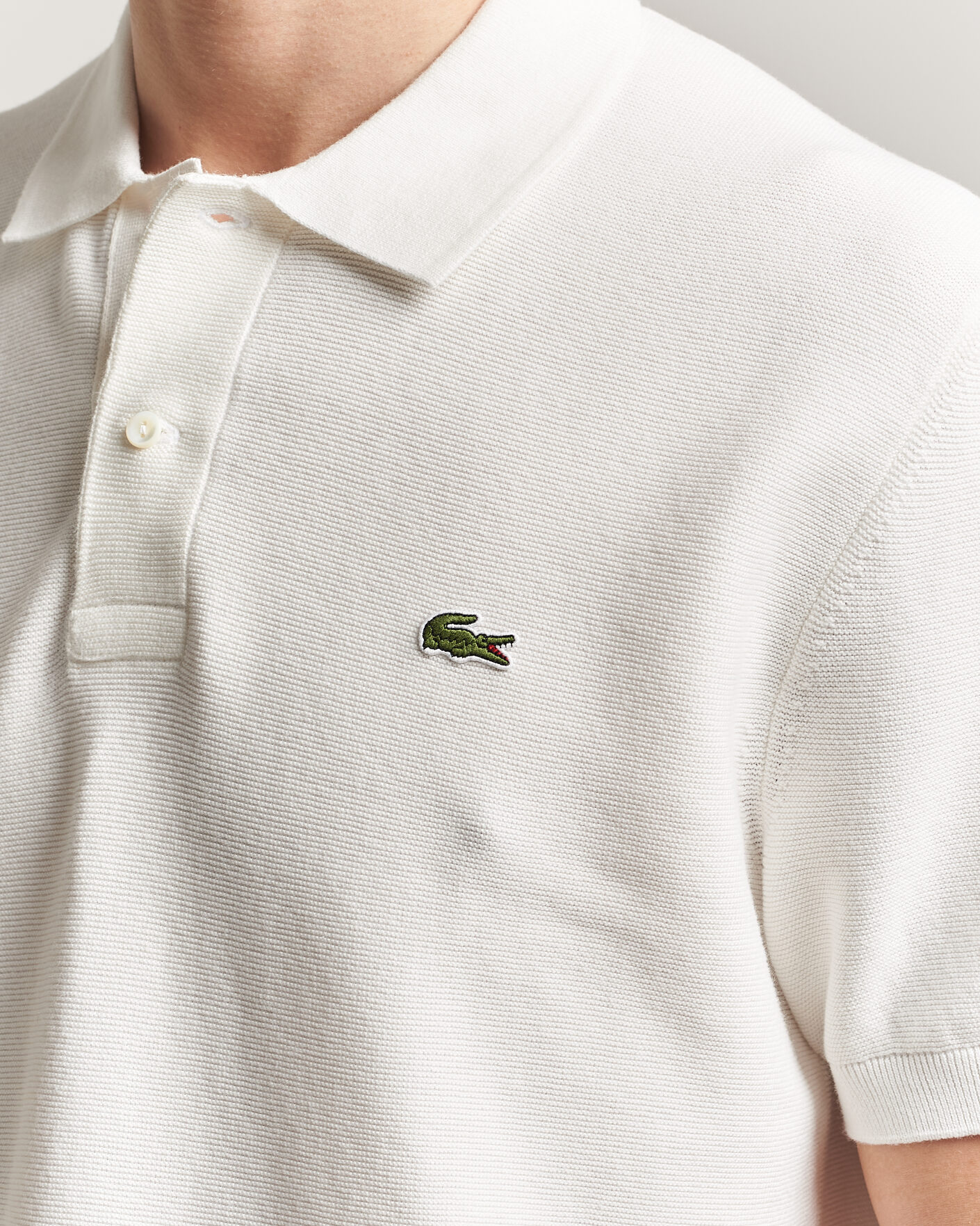 Uomini | Polo | Lacoste | Cotton Knitted Polo Flour