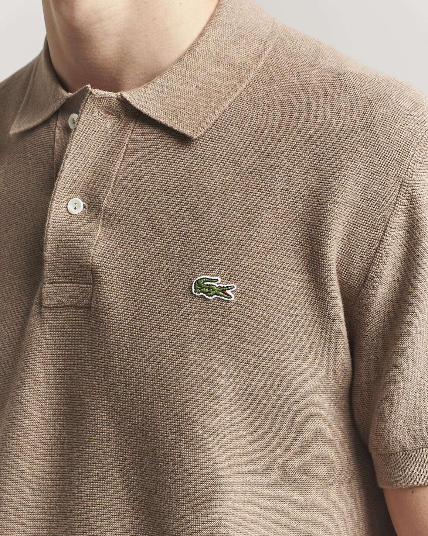 Uomini | Polo | Lacoste | Cotton Knitted Polo Viennois Heather