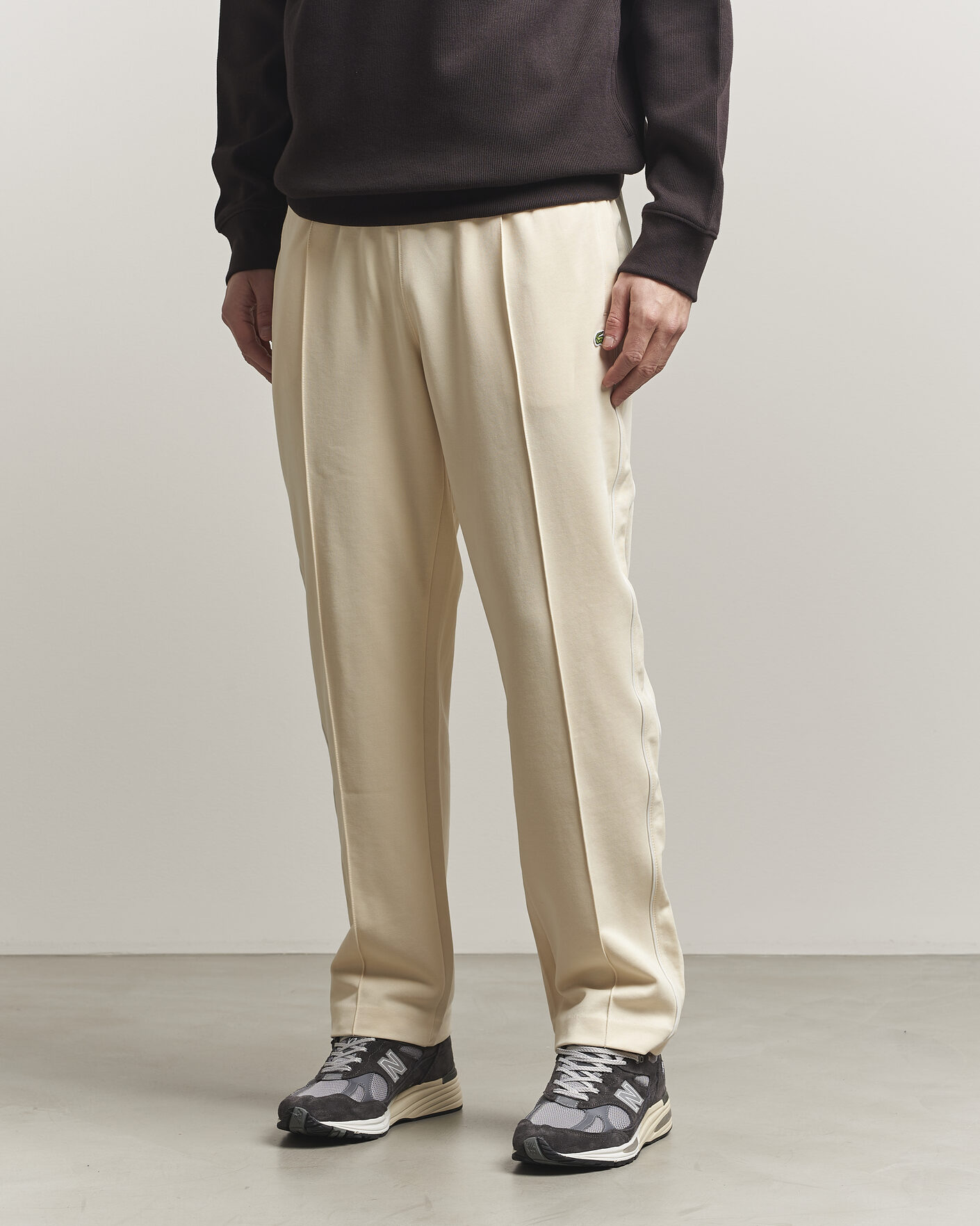 Uomini | Pantaloni | Lacoste | Piqué Track Pants Naturel Clair
