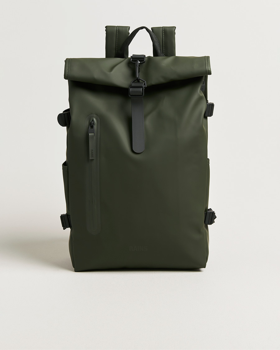 Uomini | Borse | RAINS | Rolltop Large Rucksack Green