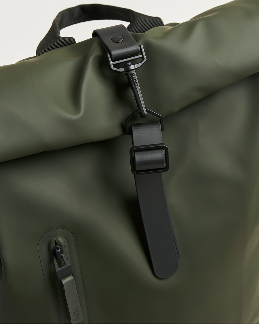 Uomini | Borse | RAINS | Rolltop Large Rucksack Green