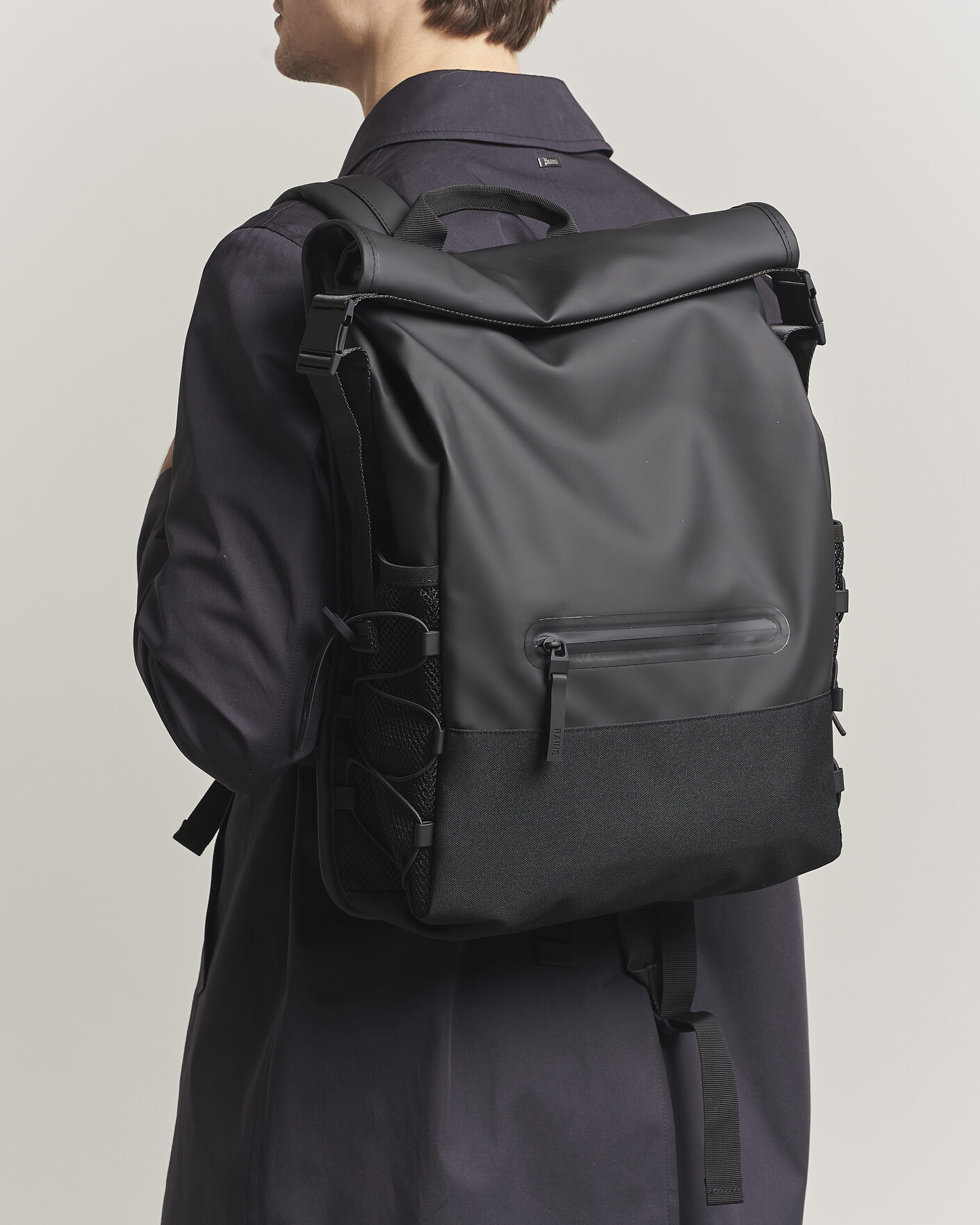 Uomini | Borse | RAINS | Trail Mountaineer Rolltop Backpack Black