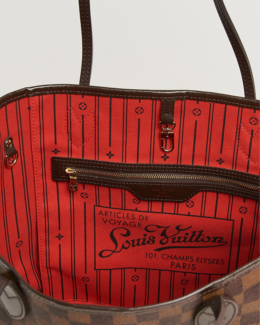 Uomini | Pre-Owned & Vintage Bags | Louis Vuitton Pre-Owned | Neverfull MM Damier Ebene