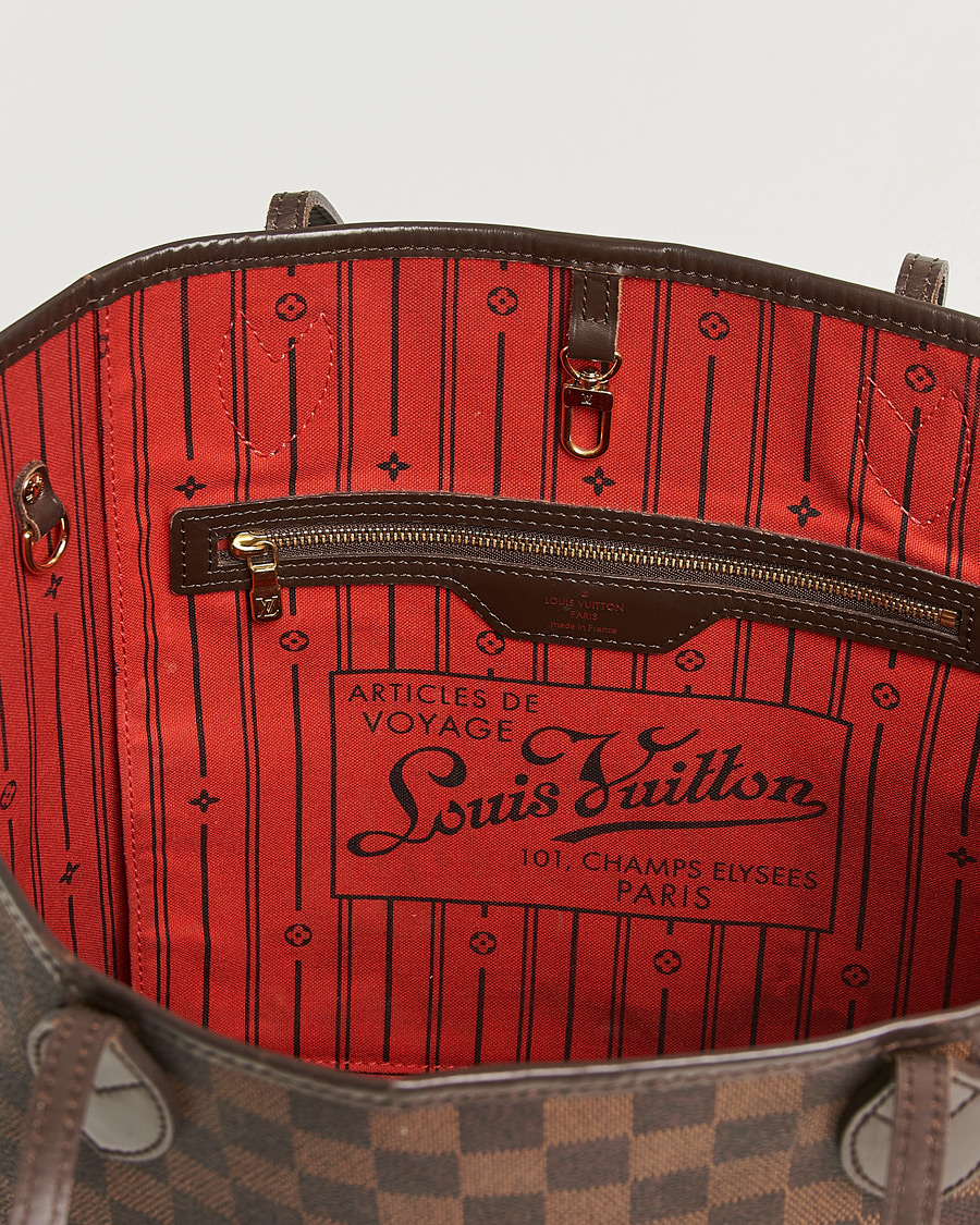 Uomini | Pre-Owned & Vintage Bags | Louis Vuitton Pre-Owned | Neverfull MM Damier Ebene