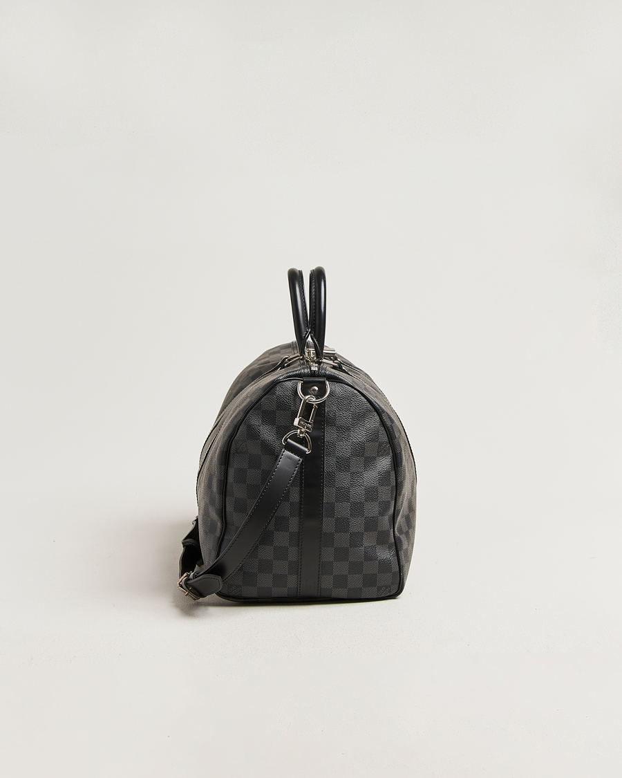 Uomini | Pre-Owned & Vintage Bags | Louis Vuitton Pre-Owned | Keepall Bandouliére 45 Damier Graphite