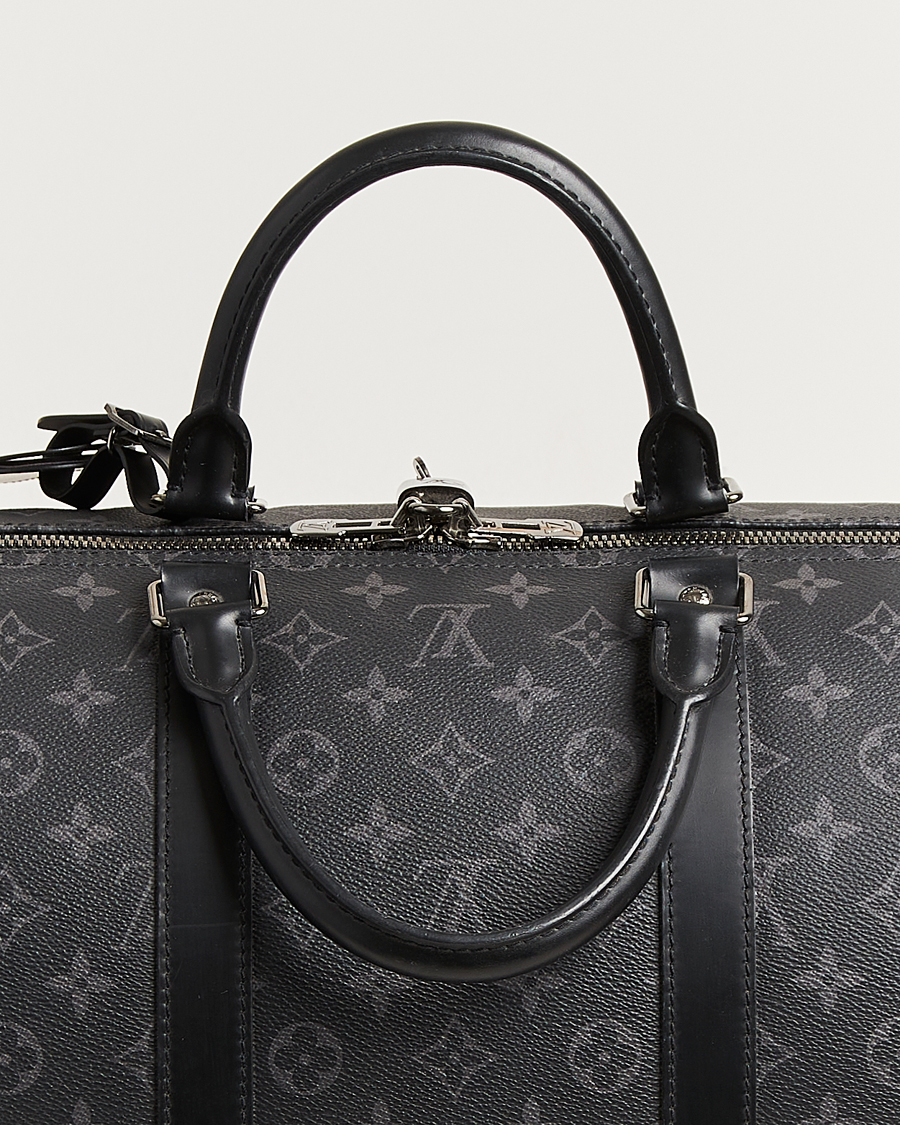 Uomini | Louis Vuitton Pre-Owned Keepall Bandouliére 55 Monogram Eclipse | Louis Vuitton Pre-Owned | Keepall Bandouliére 55 Monogram Eclipse