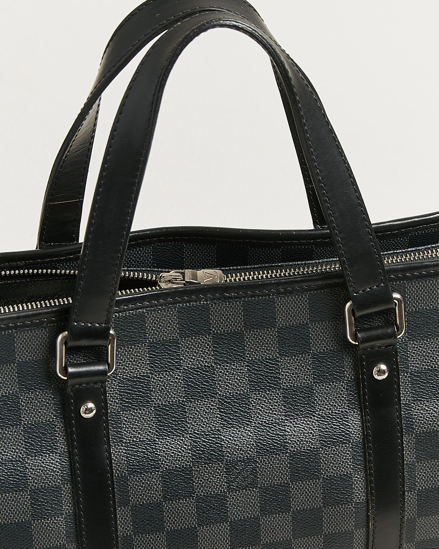 Uomini | Pre-Owned & Vintage Bags | Louis Vuitton Pre-Owned | Tadao Tote Bag Damier Graphite