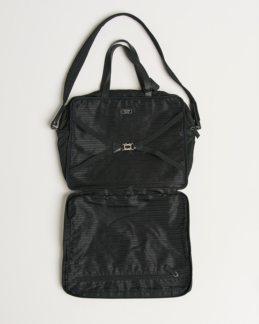 Uomini | Pre-Owned & Vintage Bags | Prada Pre-Owned | Tessuto Nylon Document Bag Black