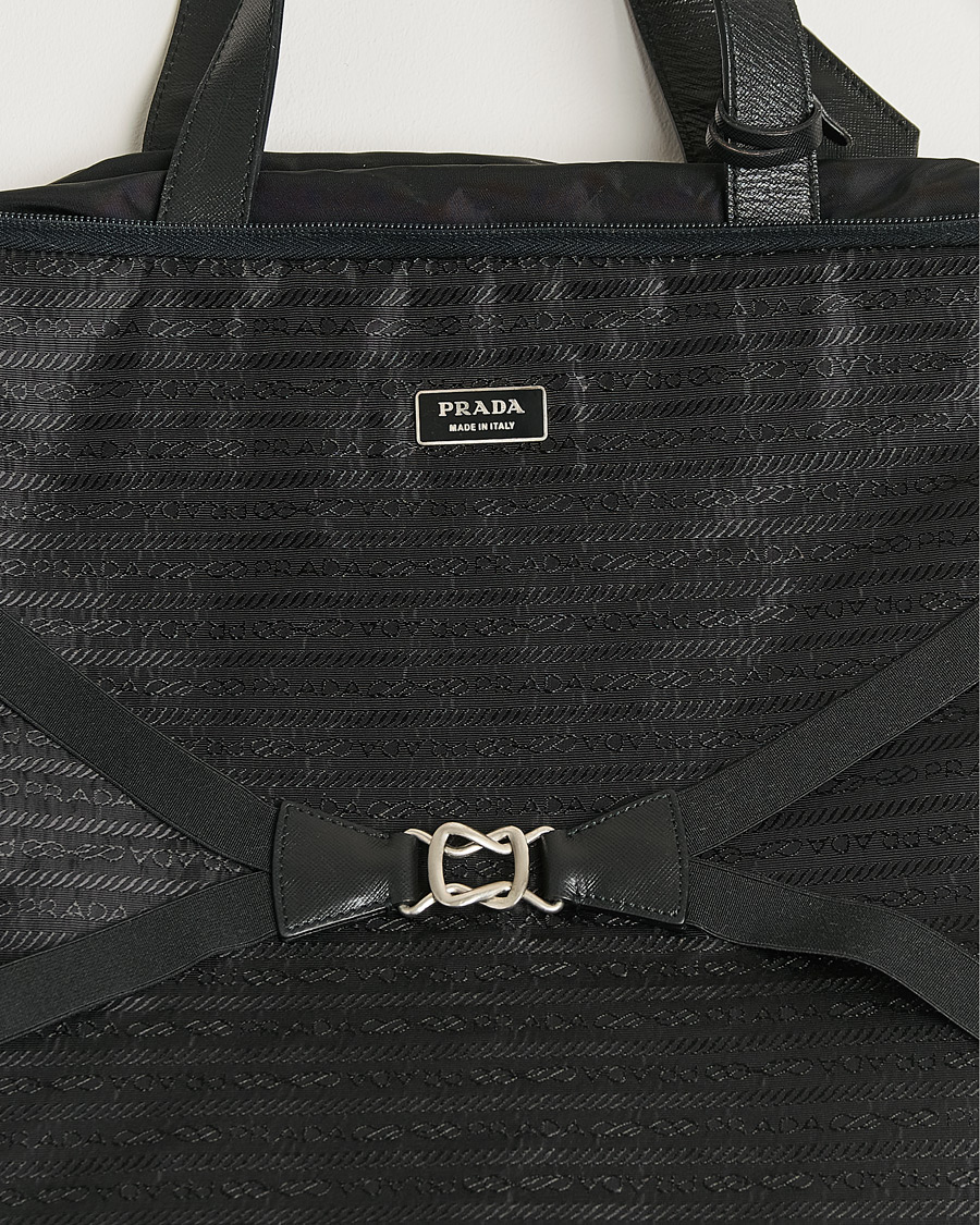 Uomini | Pre-Owned & Vintage Bags | Prada Pre-Owned | Tessuto Nylon Document Bag Black