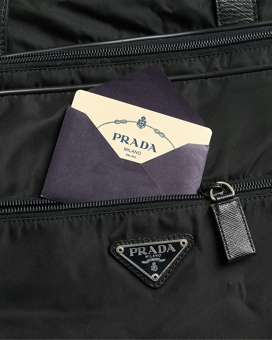 Uomini | Pre-Owned & Vintage Bags | Prada Pre-Owned | Tessuto Nylon Document Bag Black