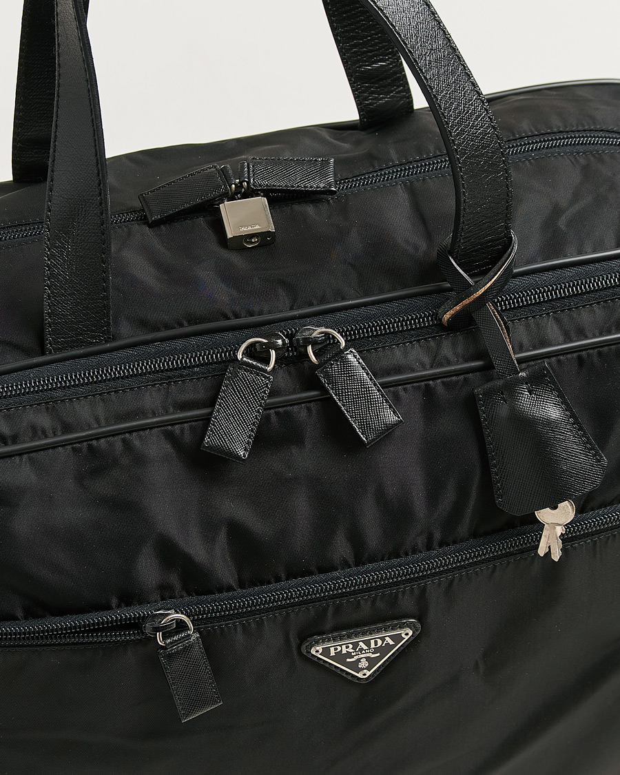 Uomini | Pre-Owned & Vintage Bags | Prada Pre-Owned | Tessuto Nylon Document Bag Black