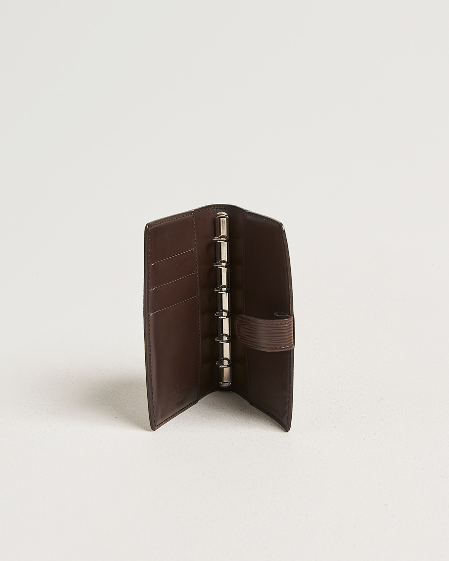 Uomini | Pre-Owned & Vintage Bags | Louis Vuitton Pre-Owned | Small Ring Agenda Cover Epi Leather Brown