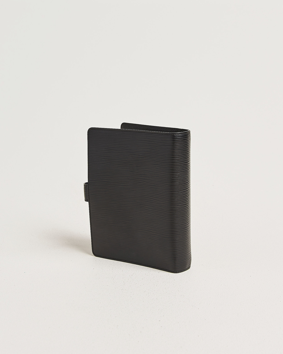 Uomini | Pre-Owned & Vintage Bags | Louis Vuitton Pre-Owned | Medium Ring Agenda Cover Epi Leather Black