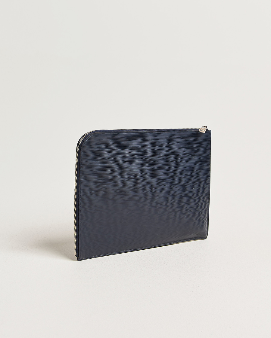 Uomini | Pre-Owned & Vintage Bags | Louis Vuitton Pre-Owned | Porte Documents Epi Leather Navy