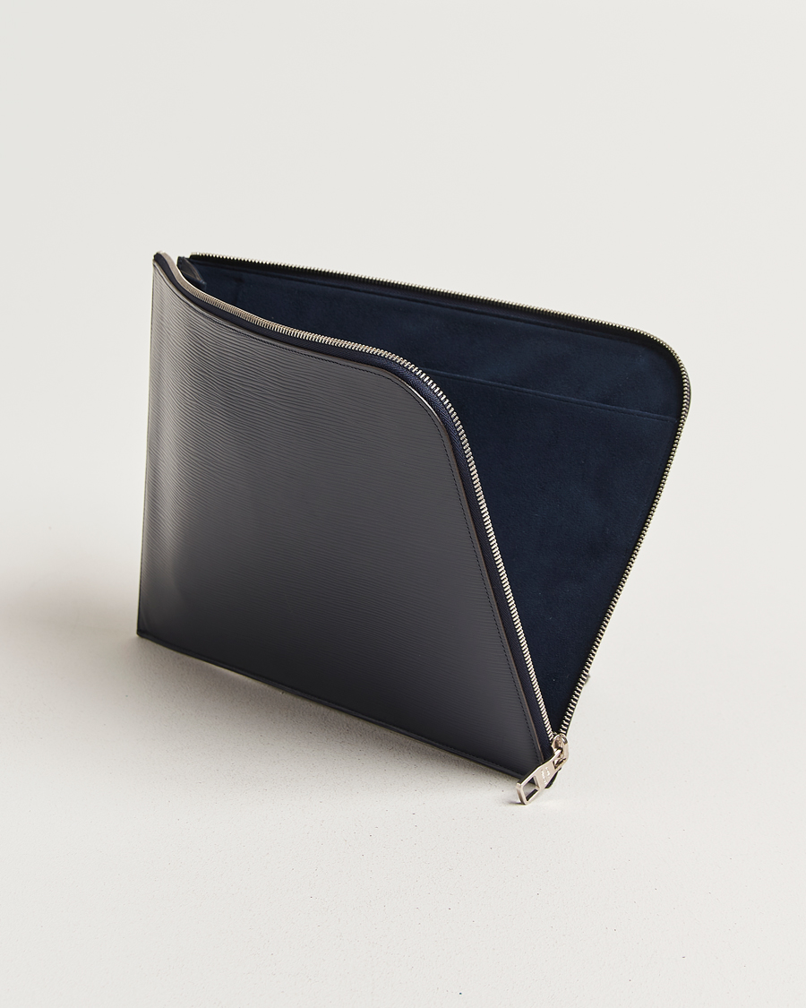 Uomini | Pre-Owned & Vintage Bags | Louis Vuitton Pre-Owned | Porte Documents Epi Leather Navy