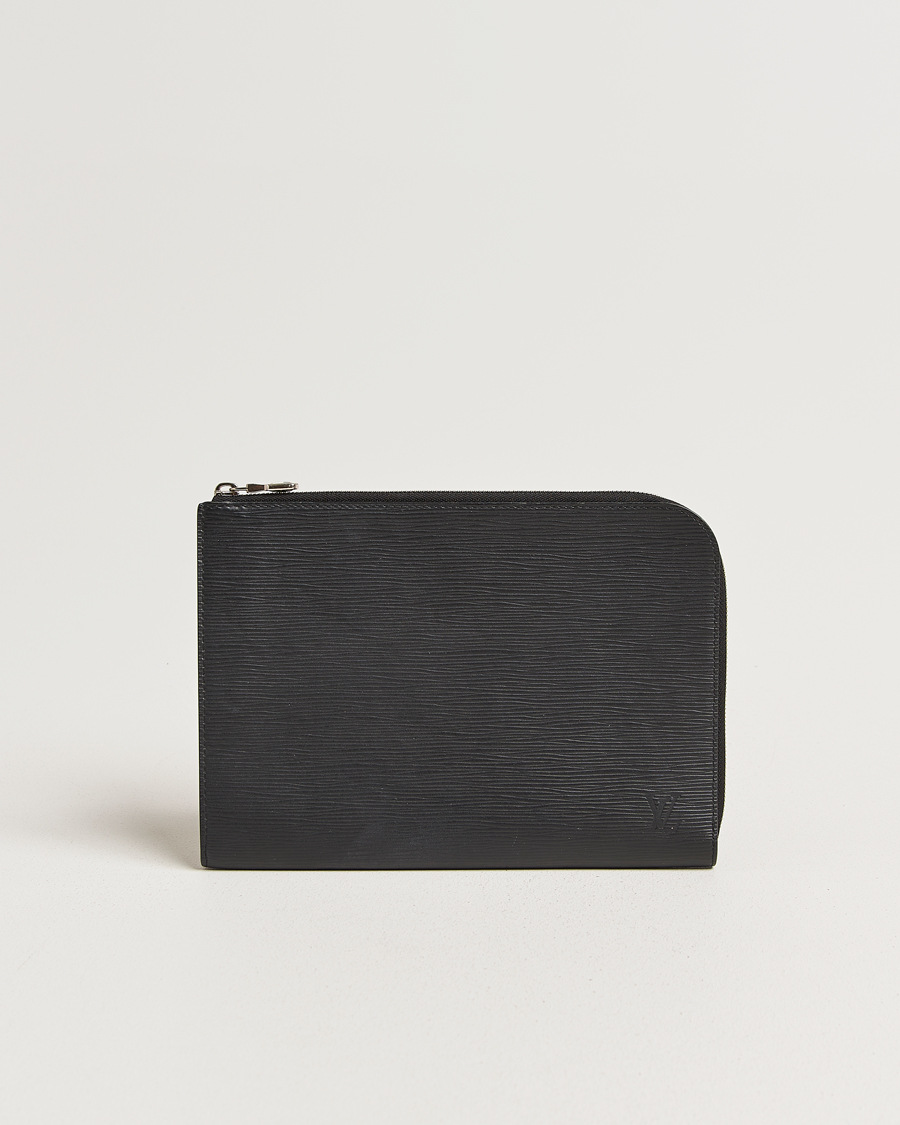 Uomini | Pre-Owned & Vintage Bags | Louis Vuitton Pre-Owned | Porte Documents Epi Leather Black