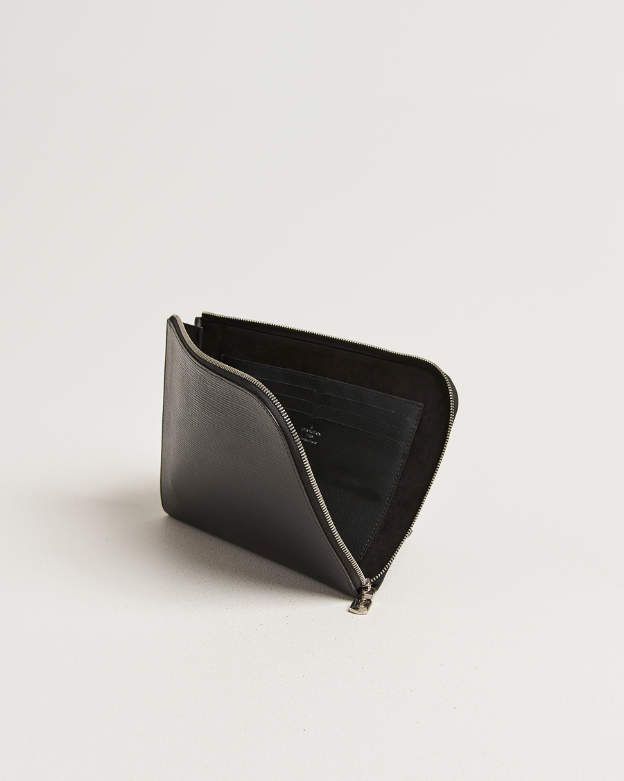 Uomini | Pre-Owned & Vintage Bags | Louis Vuitton Pre-Owned | Porte Documents Epi Leather Black