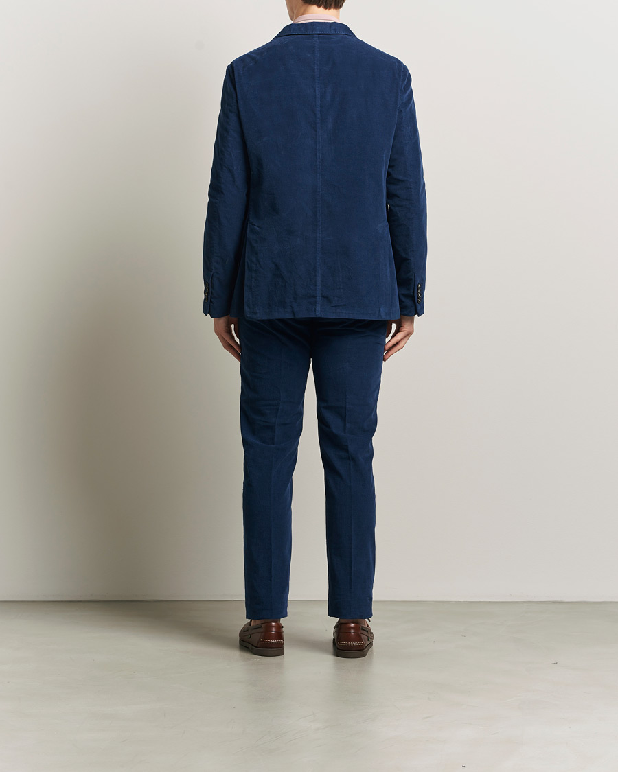 Uomini | Abiti | Massimo Alba | Sloop Corduroy Suit Midnight Blue