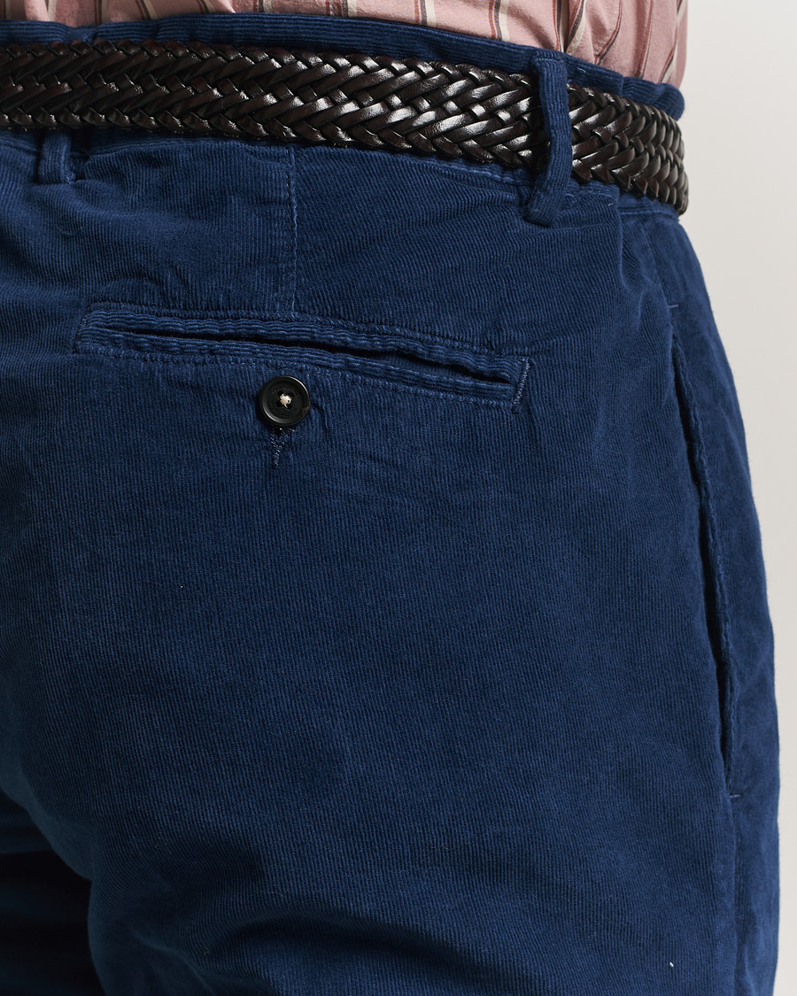 Uomini | Abiti | Massimo Alba | Sloop Corduroy Suit Midnight Blue