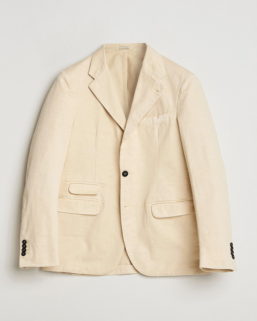 Uomini | Blazers | Massimo Alba | Sloop Cotton Blazer Light Beige