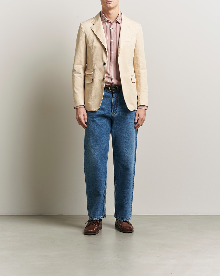 Uomini | Blazers | Massimo Alba | Sloop Cotton Blazer Light Beige