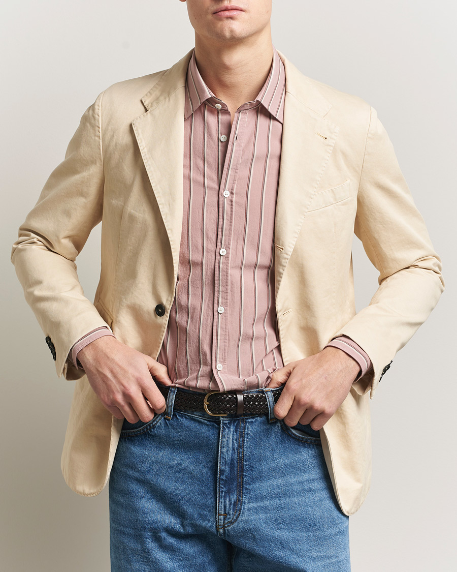 Uomini | Blazers | Massimo Alba | Sloop Cotton Blazer Light Beige