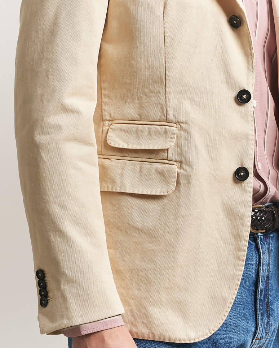 Uomini | Blazers | Massimo Alba | Sloop Cotton Blazer Light Beige