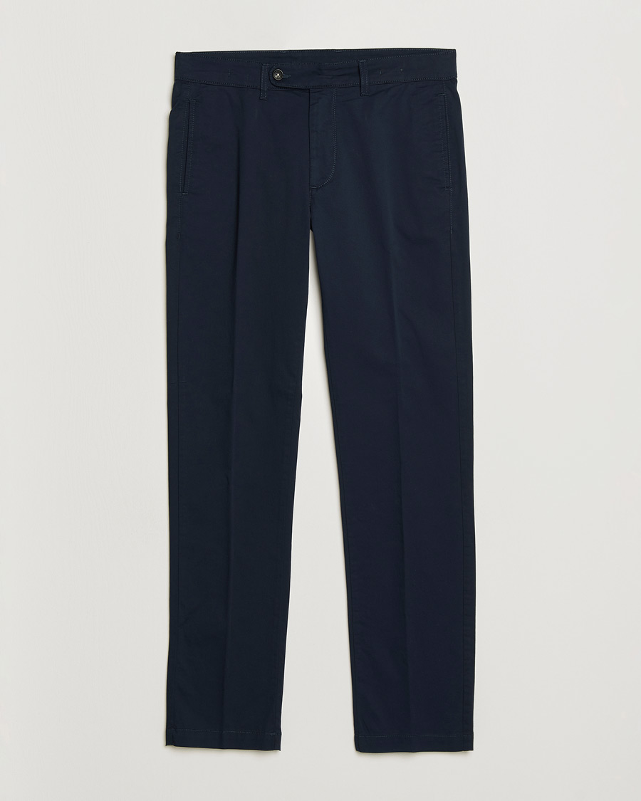 Uomini | Pantaloni | Massimo Alba | Winch Cotton Gabardine Trousers Navy
