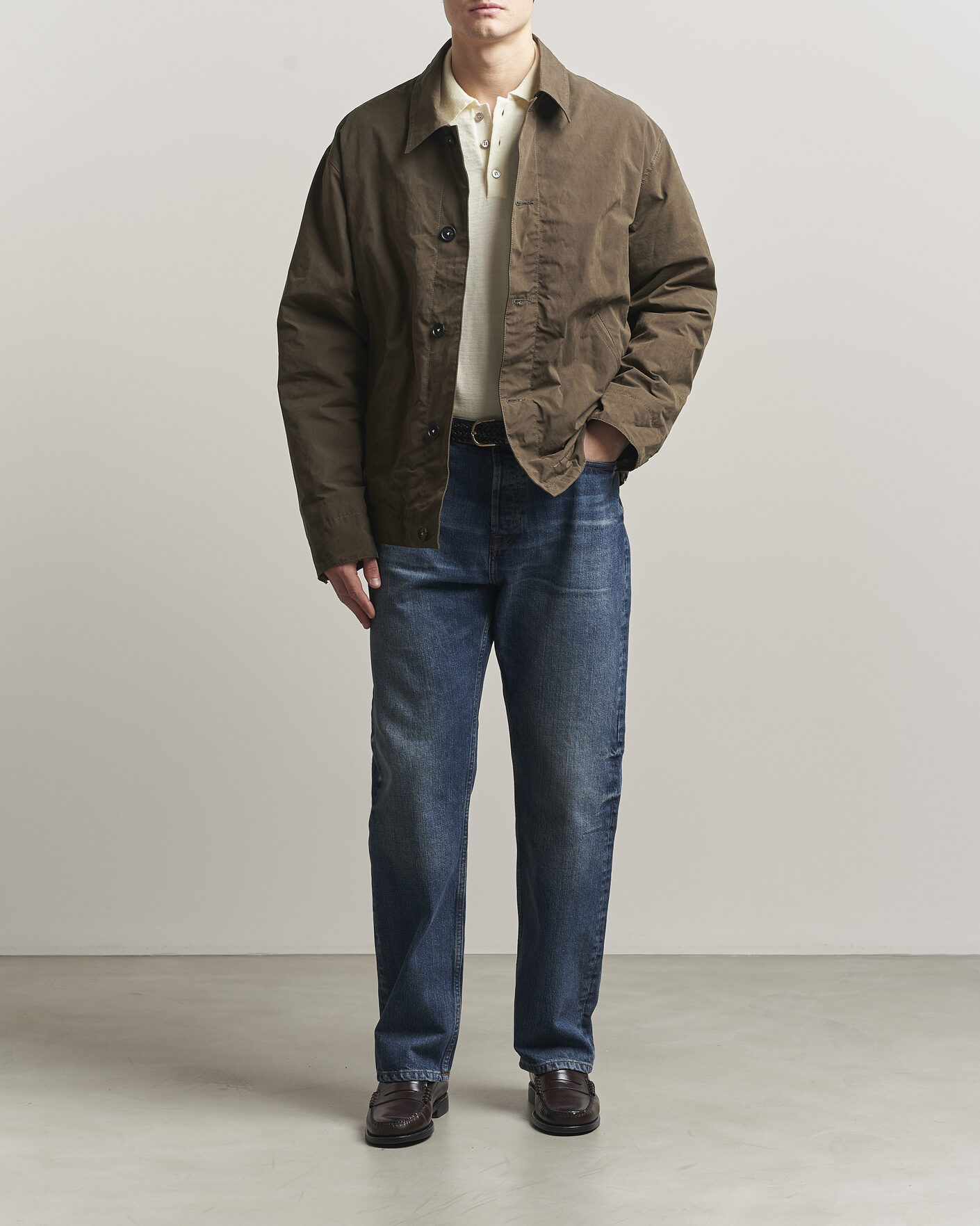 Uomini | Giacche | Massimo Alba | Lined Cotton Bomber Jacket Hunter