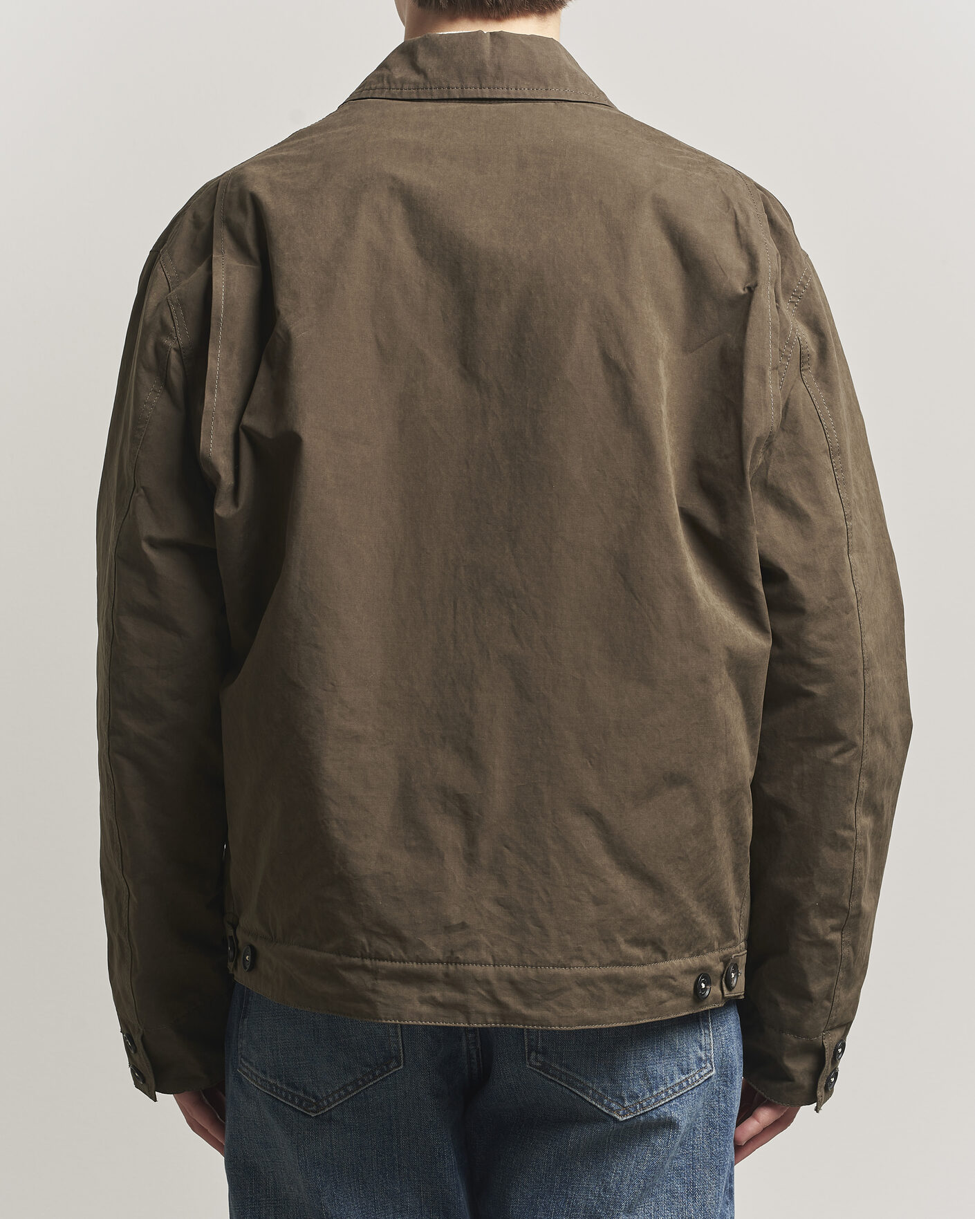 Uomini | Giacche | Massimo Alba | Lined Cotton Bomber Jacket Hunter