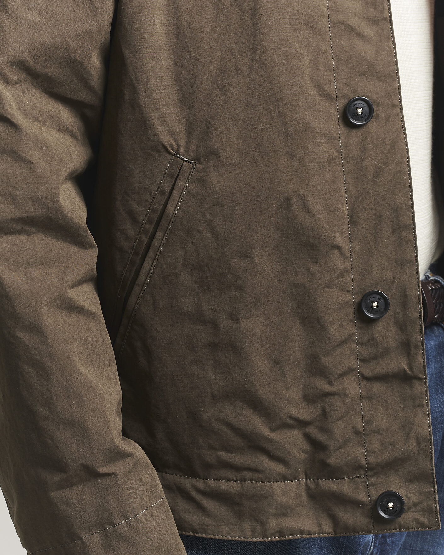 Uomini | Giacche | Massimo Alba | Lined Cotton Bomber Jacket Hunter