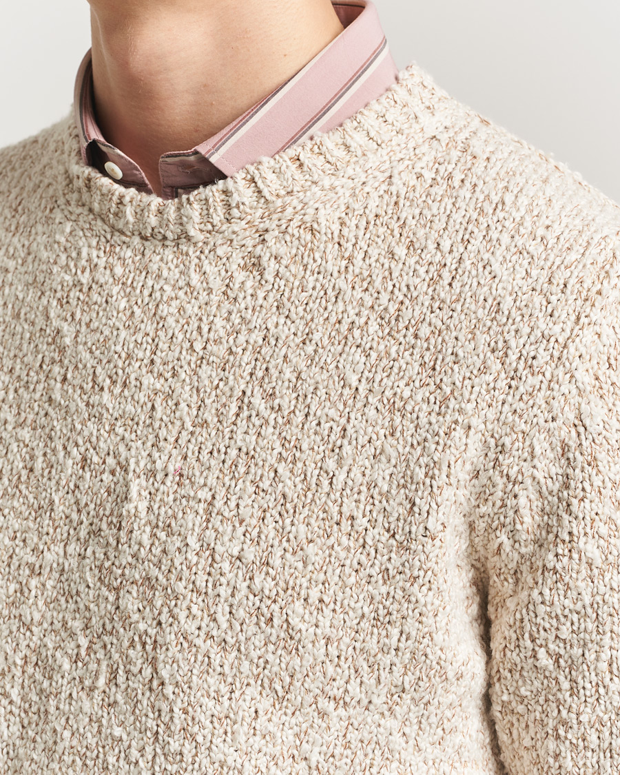 Uomini | Maglieria | Massimo Alba | Cotton Boucle Sweater Bronze