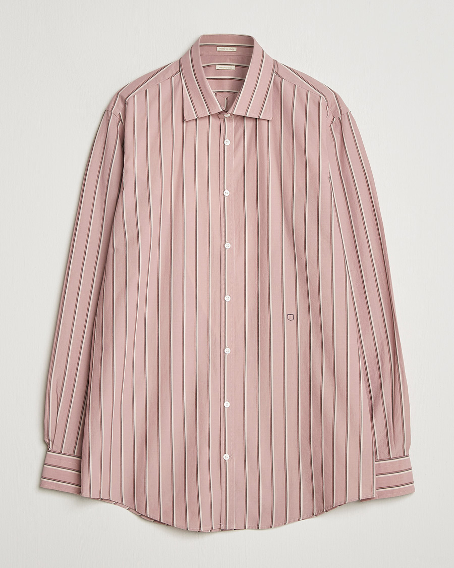 Uomini | Camicie | Massimo Alba | Genova Striped Shirt Old Rose