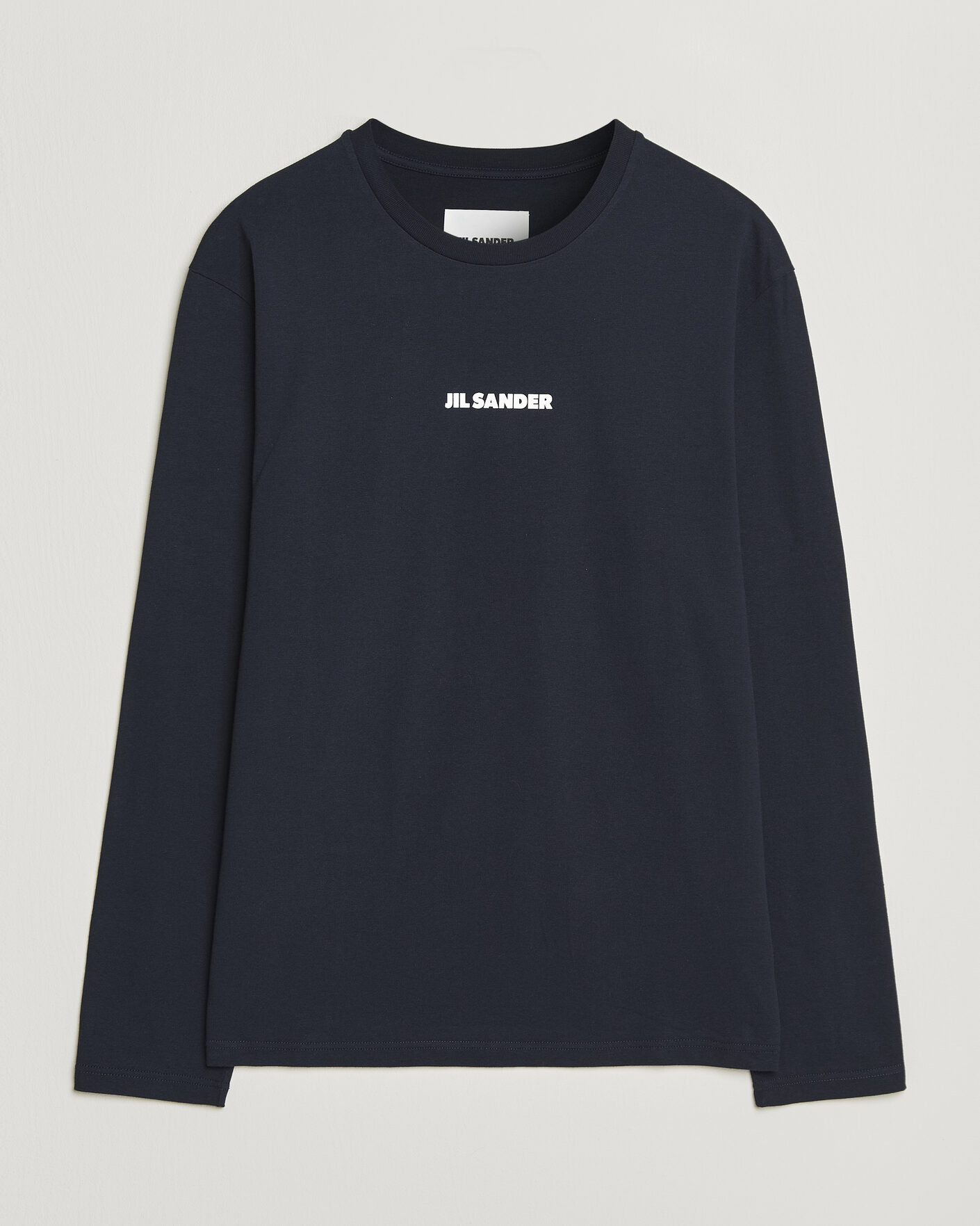 Uomini | T-shirt | Jil Sander | Long Sleeve Logo T-Shirt Navy