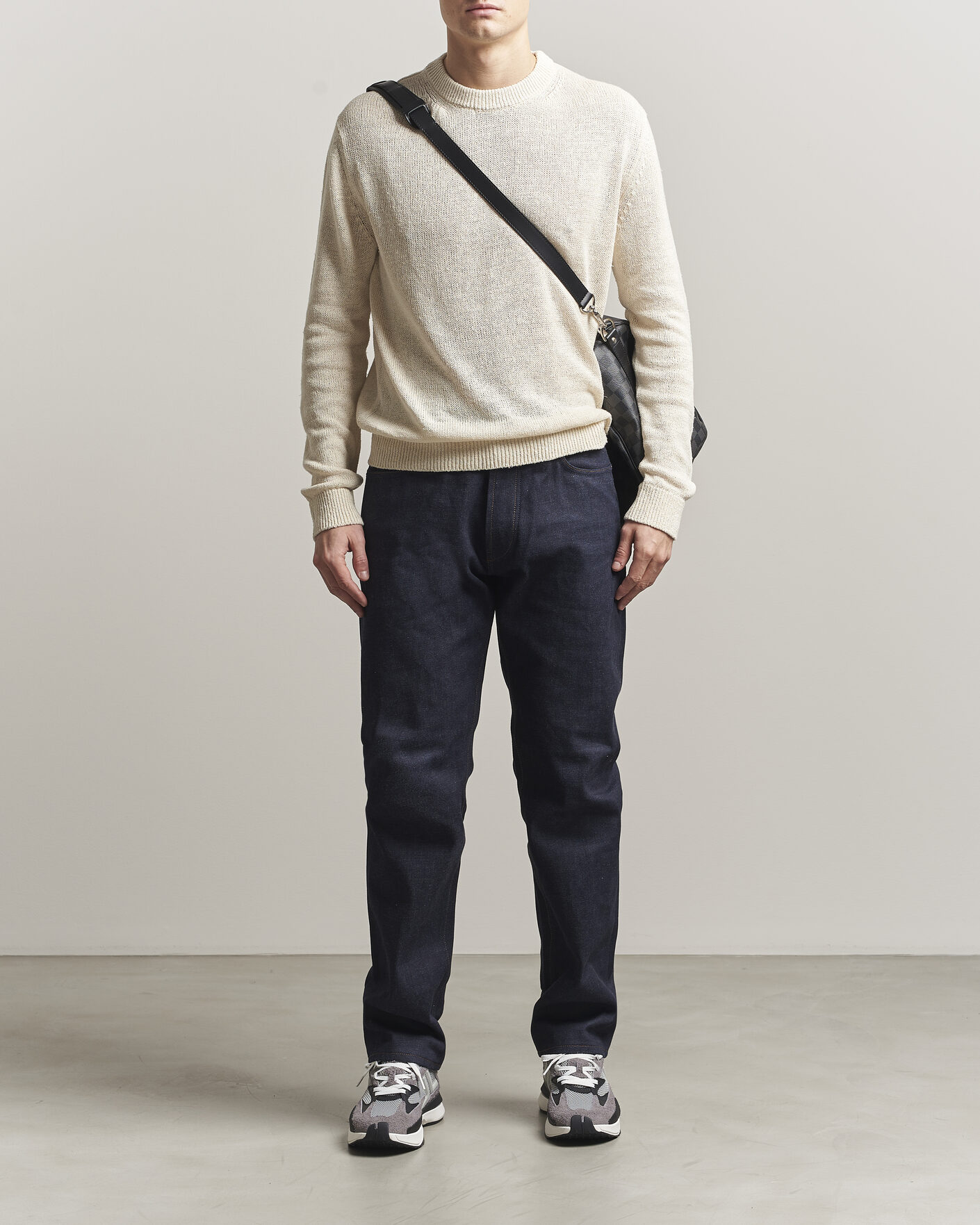 Uomini | Maglieria | Jil Sander | Silk Blend Crew Neck Sweater Sand