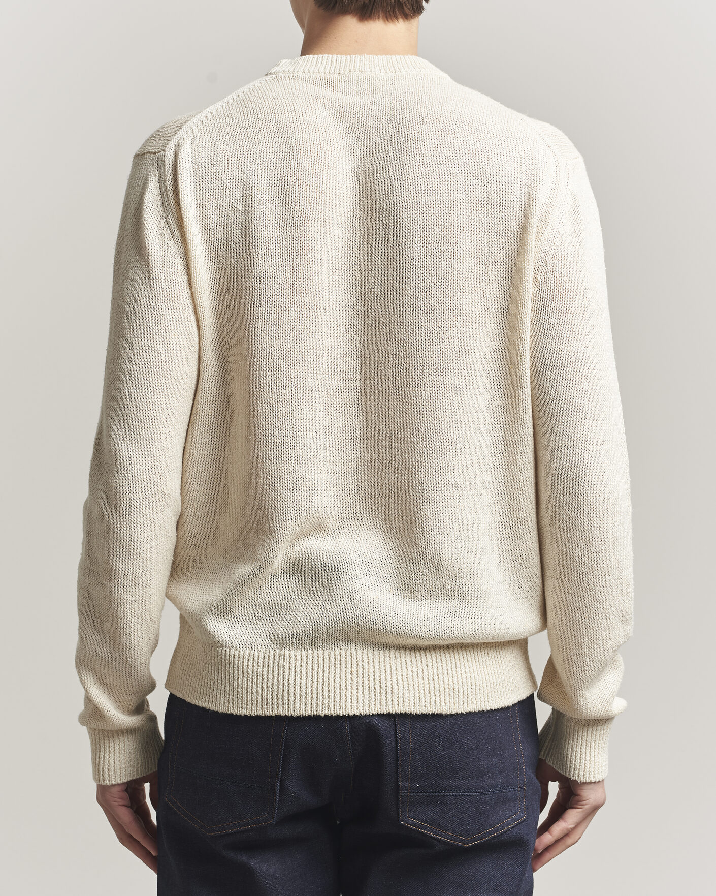Uomini | Maglieria | Jil Sander | Silk Blend Crew Neck Sweater Sand