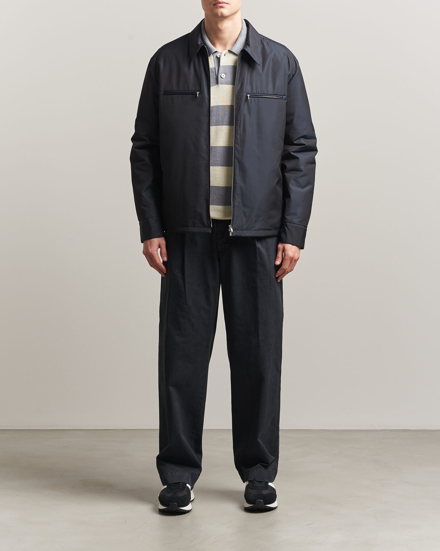 Uomini | Giacche | Jil Sander | Nylon Zip Jacket Navy